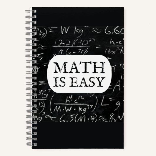 CARNET LA MATHÉMATIE EST FACILE (Recto)