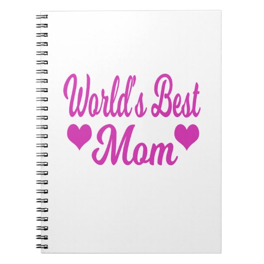 Carnet La meilleure maman rose du monde (Devant)
