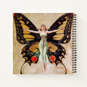 Carnet La métamorphose de la fille Flapper au papillon 19 (Dos)