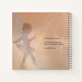 Carnet La minuscule ballerine grace un bloc-notes. (Dos)