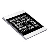 Carnet La musique donne une âme à l'univers (Côté Droit)