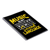 Carnet La musique enseignante est ma langue seconde (Côté Droit)