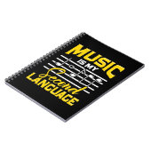 Carnet La musique enseignante est ma langue seconde (Côté gauche)