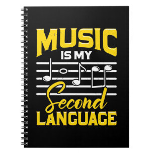 Carnet La musique enseignante est ma langue seconde