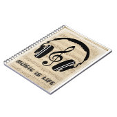 Carnet La musique est la vie (Côté gauche)