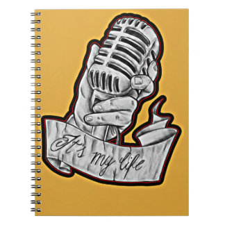 Carnet La musique est ma vie - Micro vintage dessiné