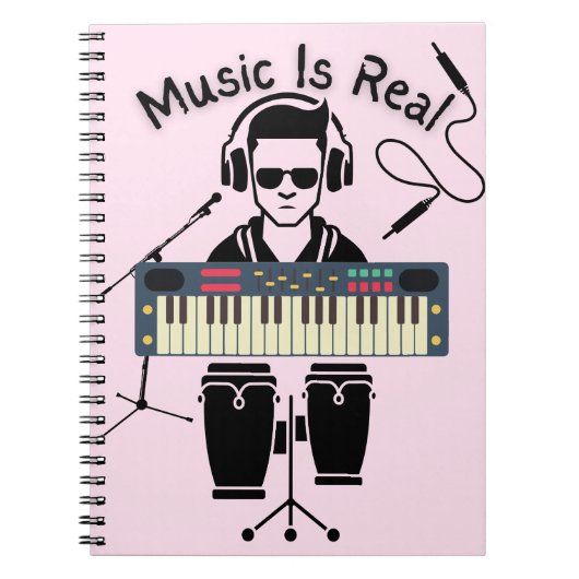Carnet La musique est réelle (Devant)