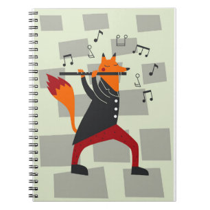 Carnet La Musique Est Un Renard Et Une Flûte