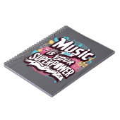 Carnet La musique est votre super-puissance option 3 (Côté gauche)