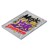 Carnet La musique est votre superpuissance option 2 (Côté gauche)