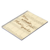 Carnet La musique parle (Côté gauche)