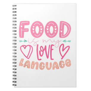 Carnet La nourriture est mon langage de l'amour - Chef am