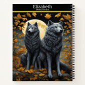 Carnet La nuit d'automne, les loups hurlent à la lune (Dos)