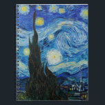 Carnet La nuit étoilée de Vincent Van Gogh<br><div class="desc">Immergez-vous dans la beauté fascinante de la Nuit étoilée de Vincent Van Gogh avec cette reproduction de haute qualité. Possédez une histoire de l'art et laissez la brillance du chef-d'oeuvre de Van Gogh illuminer votre environnement.</div>