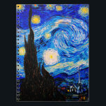 Carnet La nuit étoilée par Vincent Van Gogh<br><div class="desc">Vincent Van Gogh La Nuit Étoile. Il s'agit d'un ancien chef-d'oeuvre du peintre-maître néerlandais Vincent Van Gogh.Cette peinture de paysage d'art raffiné a une belle,  vibrante,  couleur saturée. Vincent Van Gogh était un peintre impressionniste de poste hollandais. Cette image est du domaine public</div>