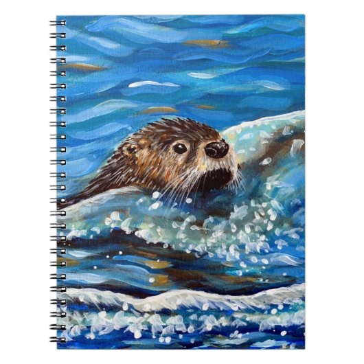 Carnet La Otter dans la peinture de la mer (Devant)