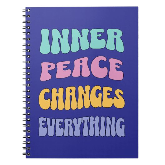Carnet La paix intérieure change tout (Devant)