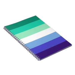 Carnet La palette de drapeau des hommes gays trans-inclus