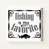 Carnet La pêche est ma citation préférée (Dos)