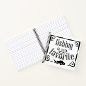 Carnet La pêche est ma citation préférée (Intérieur)