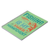 Carnet La pêche est ma gestion de colère (Côté gauche)