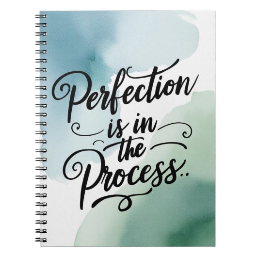 Carnet La perfection est dans le processus (Devant)