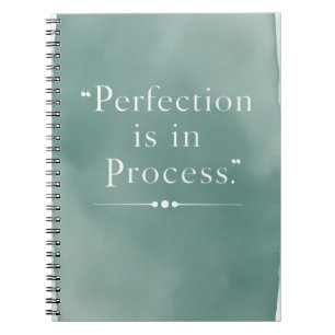 Carnet La perfection est dans le processus