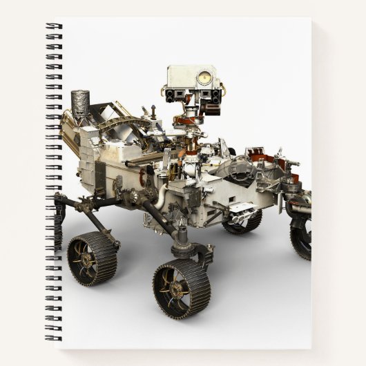 Carnet La Persévérance Mars Rover Sur Arrière - plan Blan (Devant)