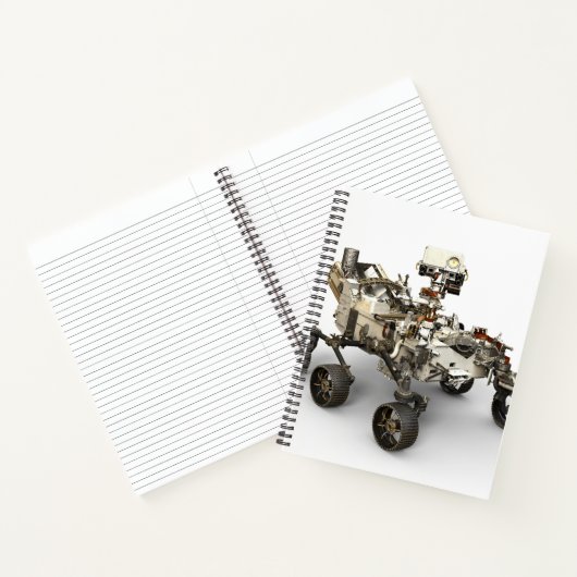 Carnet La Persévérance Mars Rover Sur Arrière - plan Blan (Intérieur)