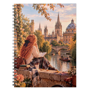 Carnet La Petite Fille Voyageuse Oxford Rêvant des Flèche
