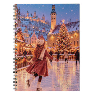 Carnet La Petite Fille Voyageuse Patinage de Noël à Talli