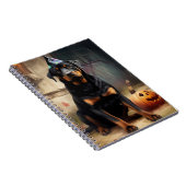 Carnet La peur de l'Halloween Citrouille de Rottweiler (Côté Droit)