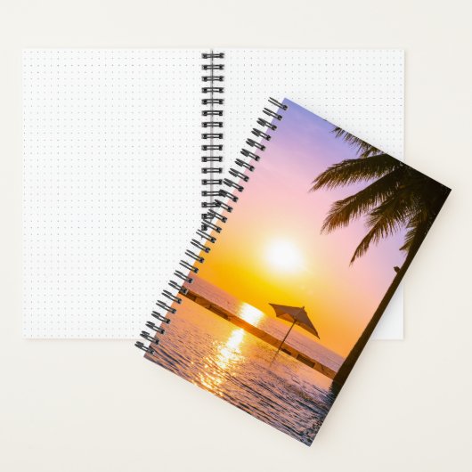 Carnet La Plage D'Été Avec La Mer (À l'intérieur)