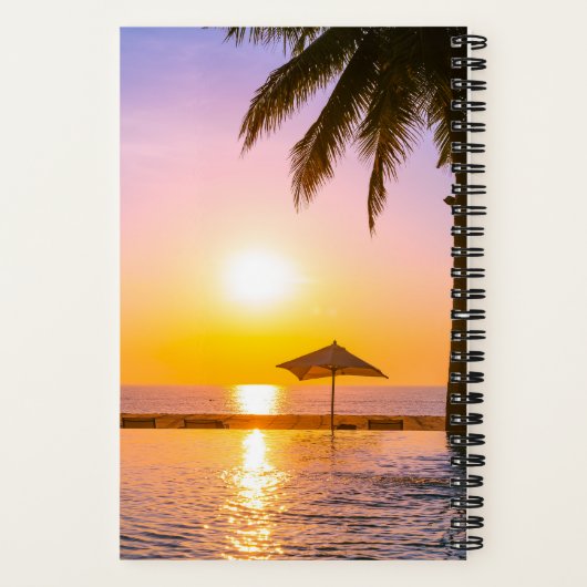 Carnet La Plage D'Été Avec La Mer (Verso)