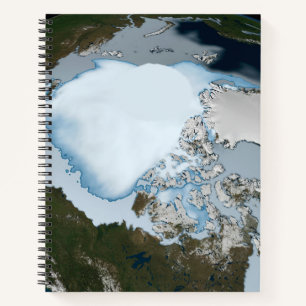 Carnet La Planète Terre Montre La Couverture De Glace De