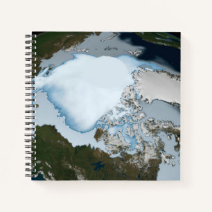 Carnet La Planète Terre Montre La Couverture De Glace De