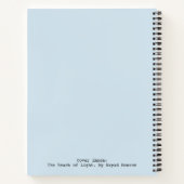 Carnet La portée de la lumière, par Nayad Monroe (Dos)