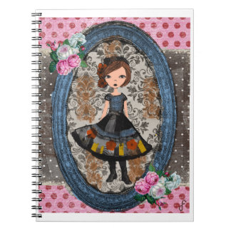 Carnet La poupée de papier violette : Une histoire de pru