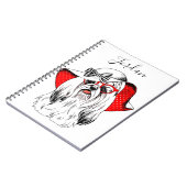 Carnet La pousse | de mode de Yorkie ajoutent votre nom (Côté gauche)