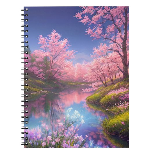 Carnet La présence gracieuse de Sakura Trees (Devant)