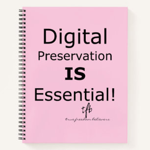 Carnet La préservation numérique est essentielle ! Pers.