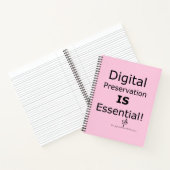 Carnet La préservation numérique est essentielle ! Pers. (Intérieur)