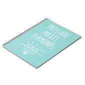 Carnet La pression fait la citation de diamants (Côté gauche)