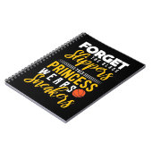 Carnet La princesse de basket-ball porte des Baskets (Côté gauche)