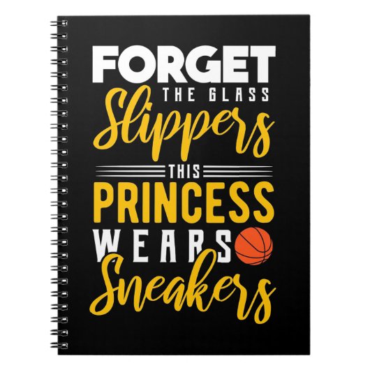 Carnet La princesse de basket-ball porte des Baskets (Devant)