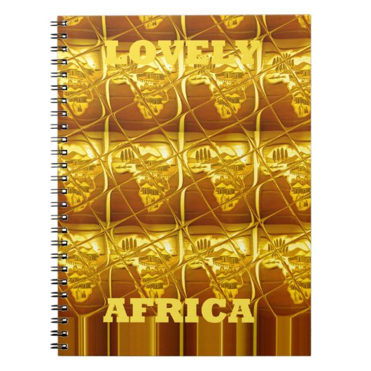Carnet La promesse dorée de l'Afrique (Devant)