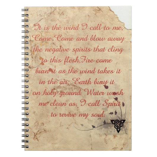 Carnet La prose d'éléments (Devant)