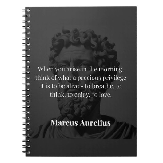Carnet La réflexion matinale de Marcus Aurelius (Devant)