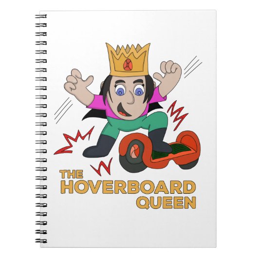 Carnet La Reine du Hoverboard (Devant)