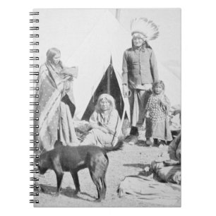 Carnet La réservation de Sioux au pin Ridge, le Dakota du